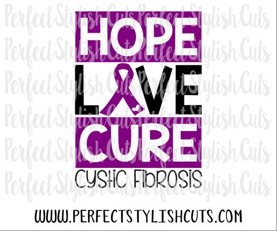 Hope Love Cure SVG DXF EPS png Files for Cutting Machines