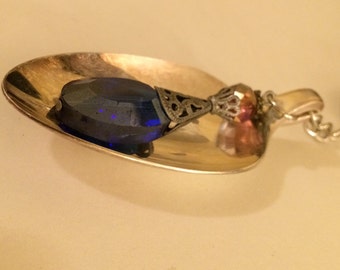 Periwinkle and Pink Charm Keychain