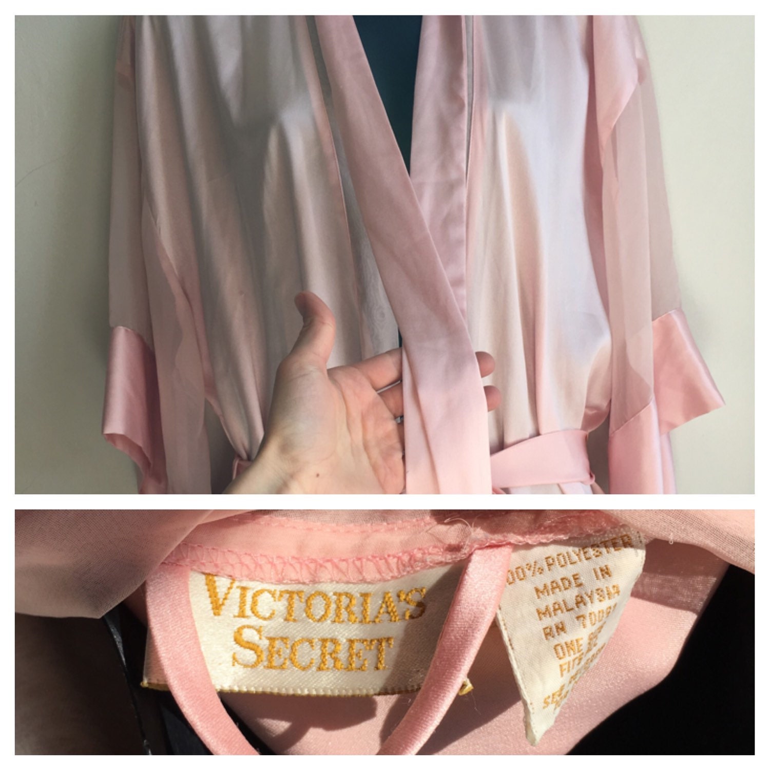SALE Vintage Victoria's Secret Pink Robe Vintage