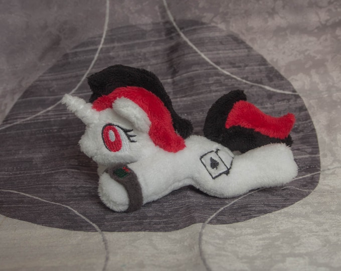 My Little Pony Fallout Equestria Project Horizons Blackjack Plush toy beanie tiny 5" minky
