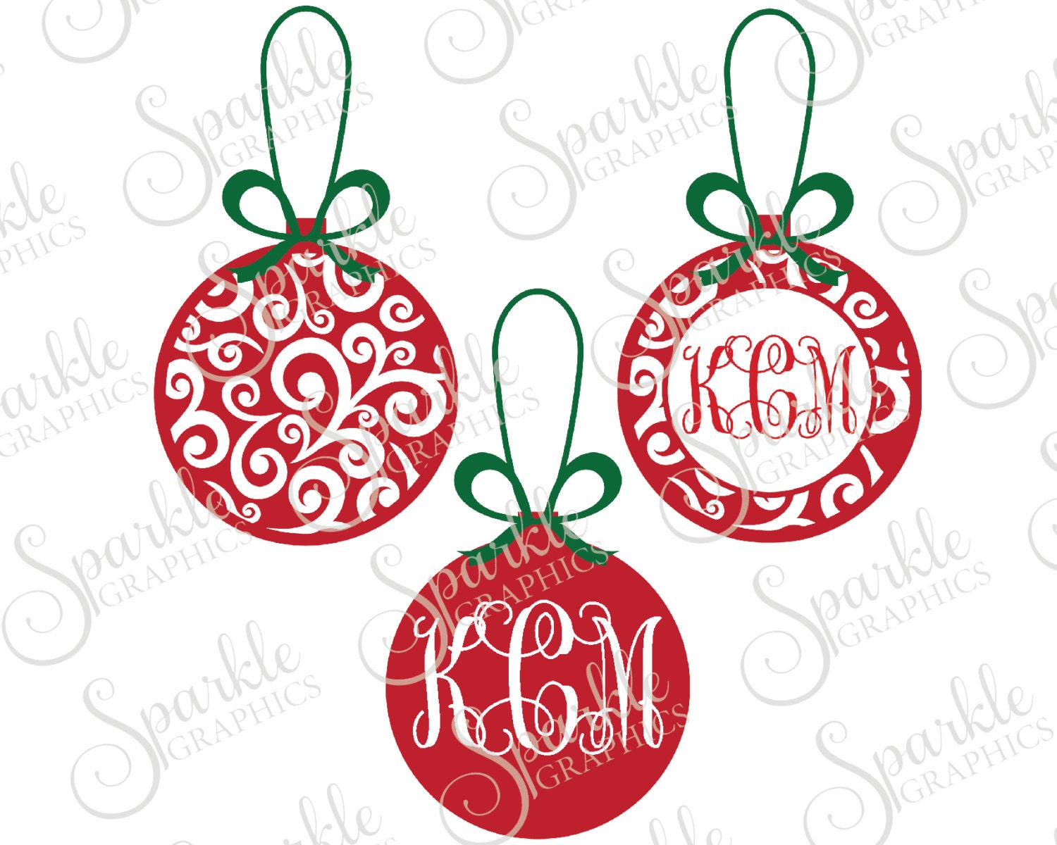 Download Flourish Ornament Monogram Cut File Hat Christmas SVG Holiday