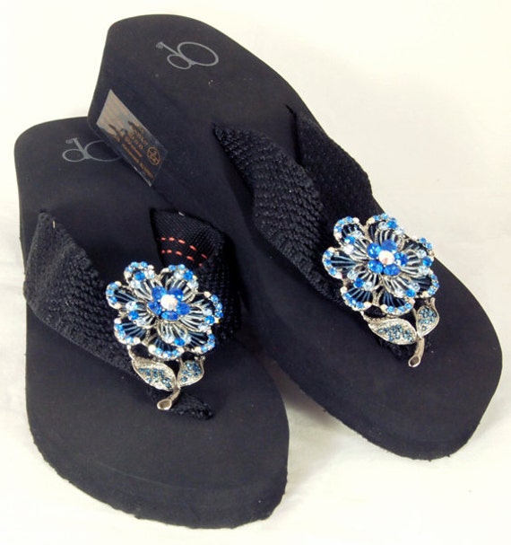 basket weave flip flops