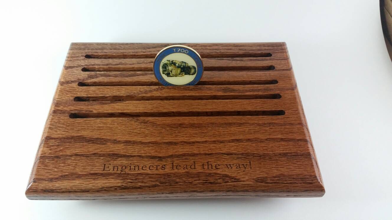 Custom Military Challenge Coin Holder 20 Coins 7 1/4