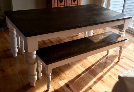 Rustic Country Style Dining Room Table Farmhouse Table   Il 570xN.1045679508 17bb 