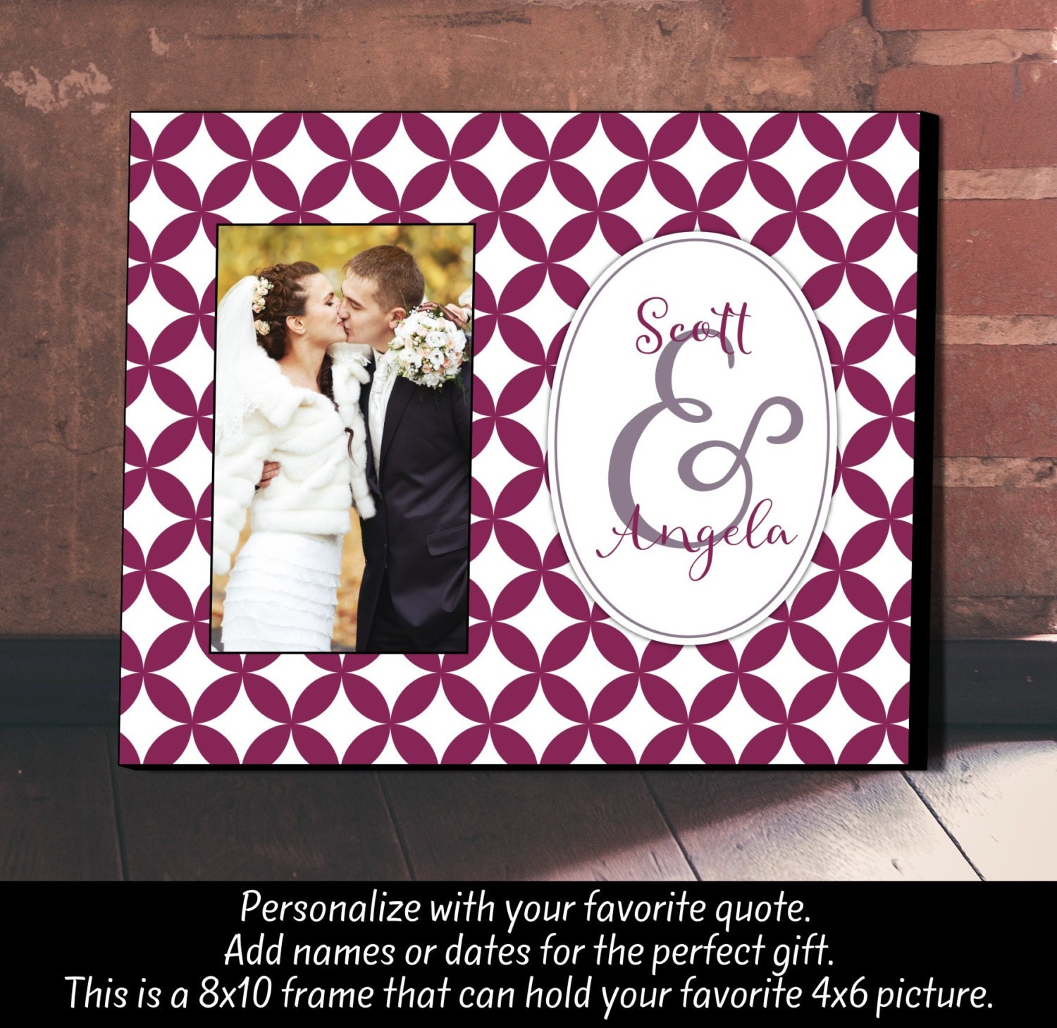 Personalized Picture Frame Wedding Gift Anniversary Gift