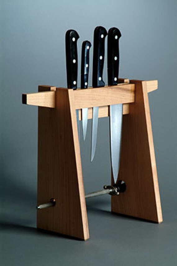 Modern Design Maple Knife Rack