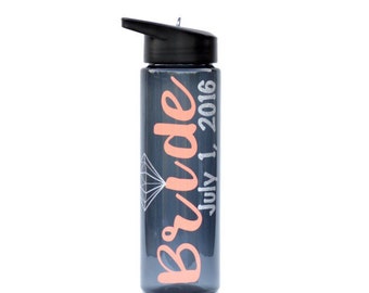 Bride gift, bride water bottle, bride cup, bride gift idea, wedding day gift for bride, bride to be gift, bride tumbler, honeymoon gift