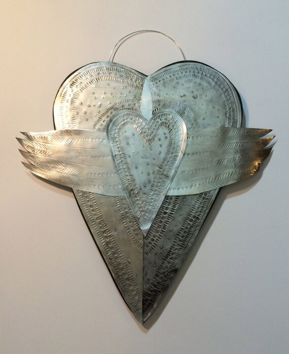 Large silver heart