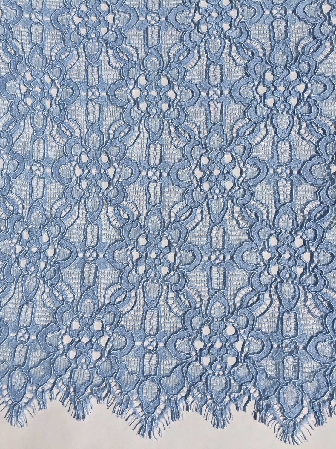 Baby blue lace fabric by Kangastuudio on Etsy