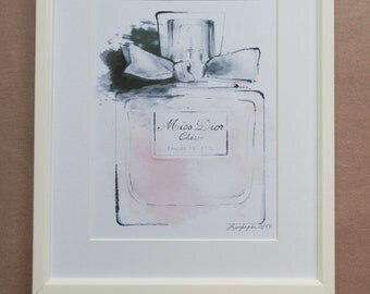 DIOR LIMITED EDITION water colour print by Faye Jepson