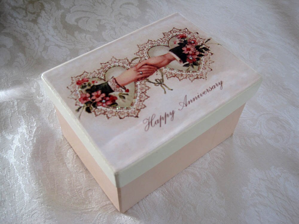  Victorian  Style Gift  Box Anniversary  Gift  Box Handmade