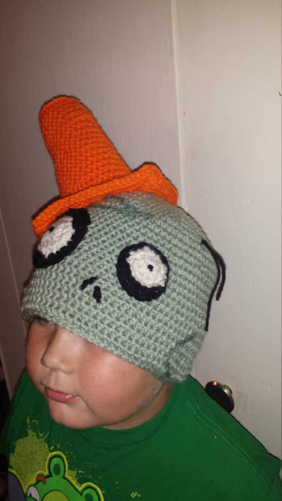 Conehead Zombie Hat Crochet Costume by CraftyMomAndDad on Etsy