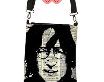 John Lennon bag, Bob Marley bag, Salvador Dali bag, Marilyn Monroe bag, Steve Jobs bag, unique tote bag, modern tote bag, art print tote bag
