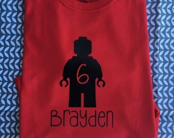 Custom Lego birthday shirt