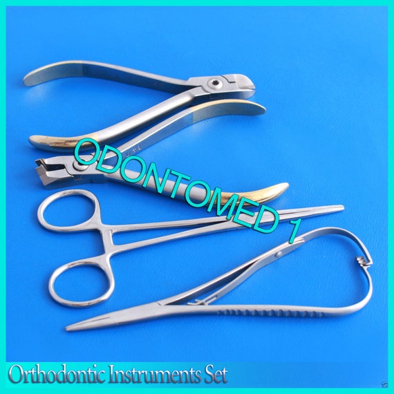 4 pieces Ortho Tools Tray kit orthodontic pliers by Odontomed2011