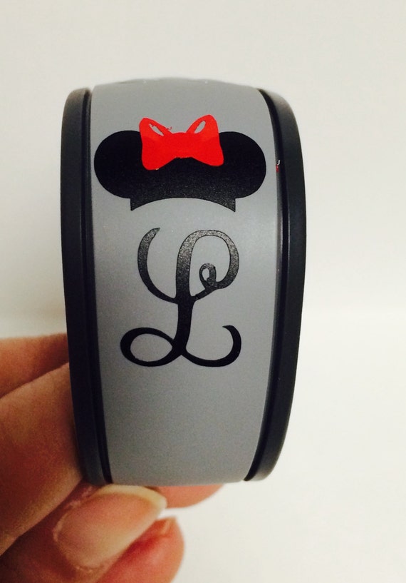 Download Disney Magic Bands ears decal. Minnie or Mickey monogrammed