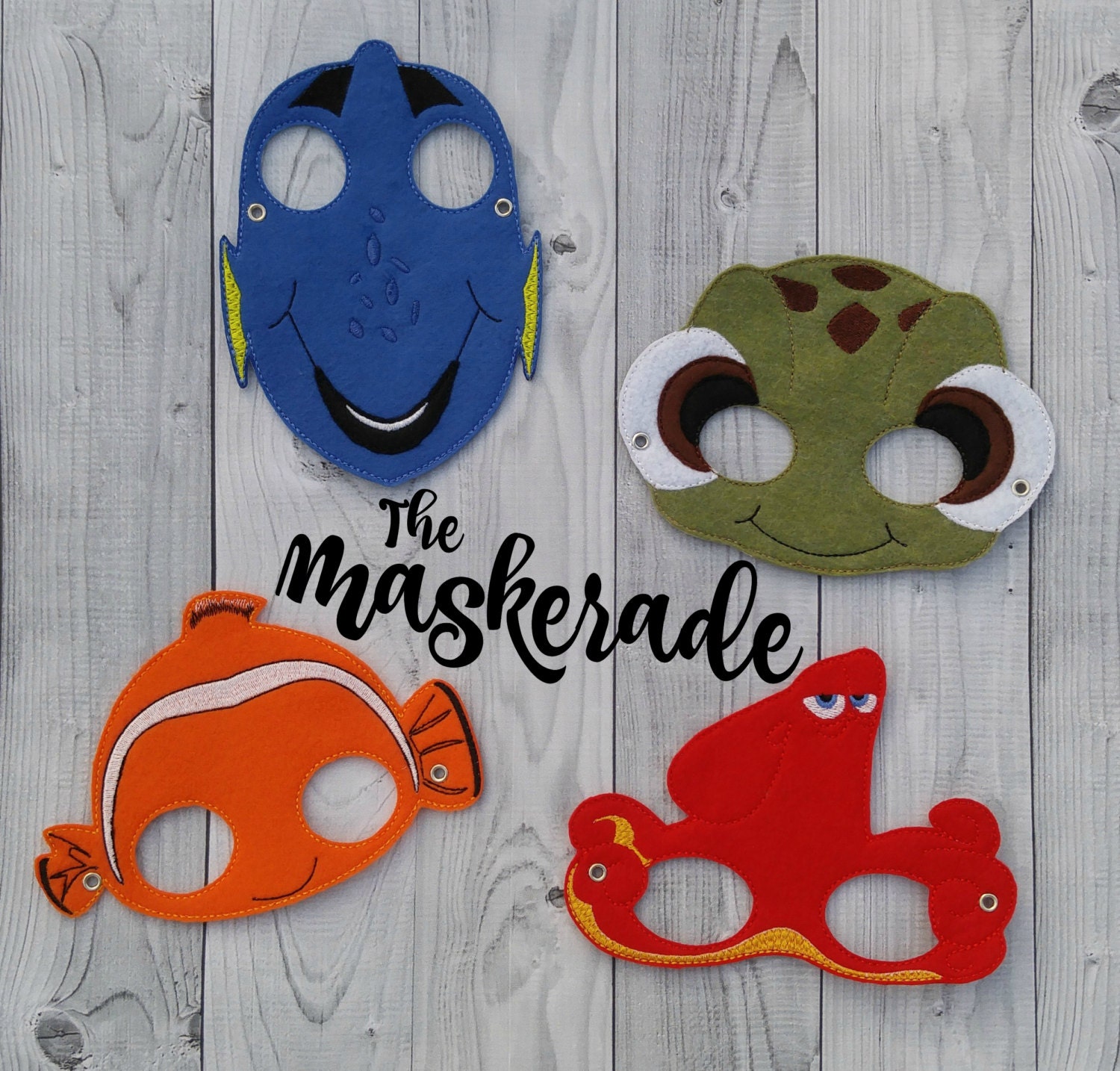 Finding Nemo Finding Dory Inspired Felt Mask by TheMaskerade