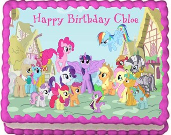 My Little Pony Edible Cake Topper