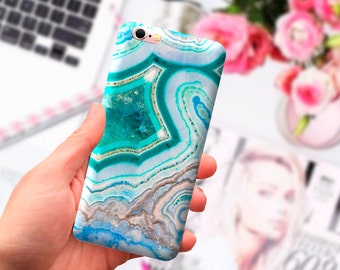 Turquoise agate iPhone 7 Plus case, iPhone 6 marble case, iPhone 5S case, iPad case, marble, iPhone SE case, iPhone case, Phone marble case