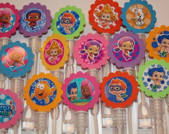 Bubble Guppies Mini bubble wands birthday party favors, set of 15