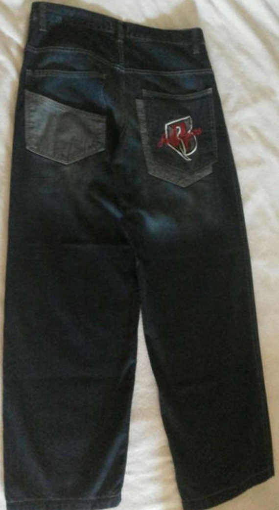 RUFF RYDERS jeans vintage baggy blue jeans 90s hip-hop