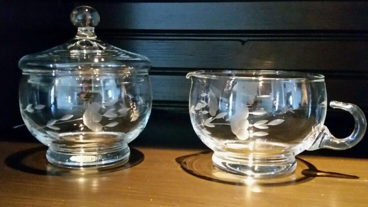 Vintage Cream and Sugar Tea Set Princess House 2pc Set