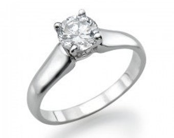 Very cute white gold and empresionante of 14 k gold ring