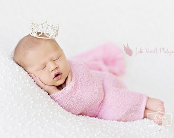 Abagail Crown, Baby Crown, Baby Tiara, Newborn Photo Prop, Newborn Crown, Baby Tiara prop, Photography Props, Unique Photo Props, baby prop