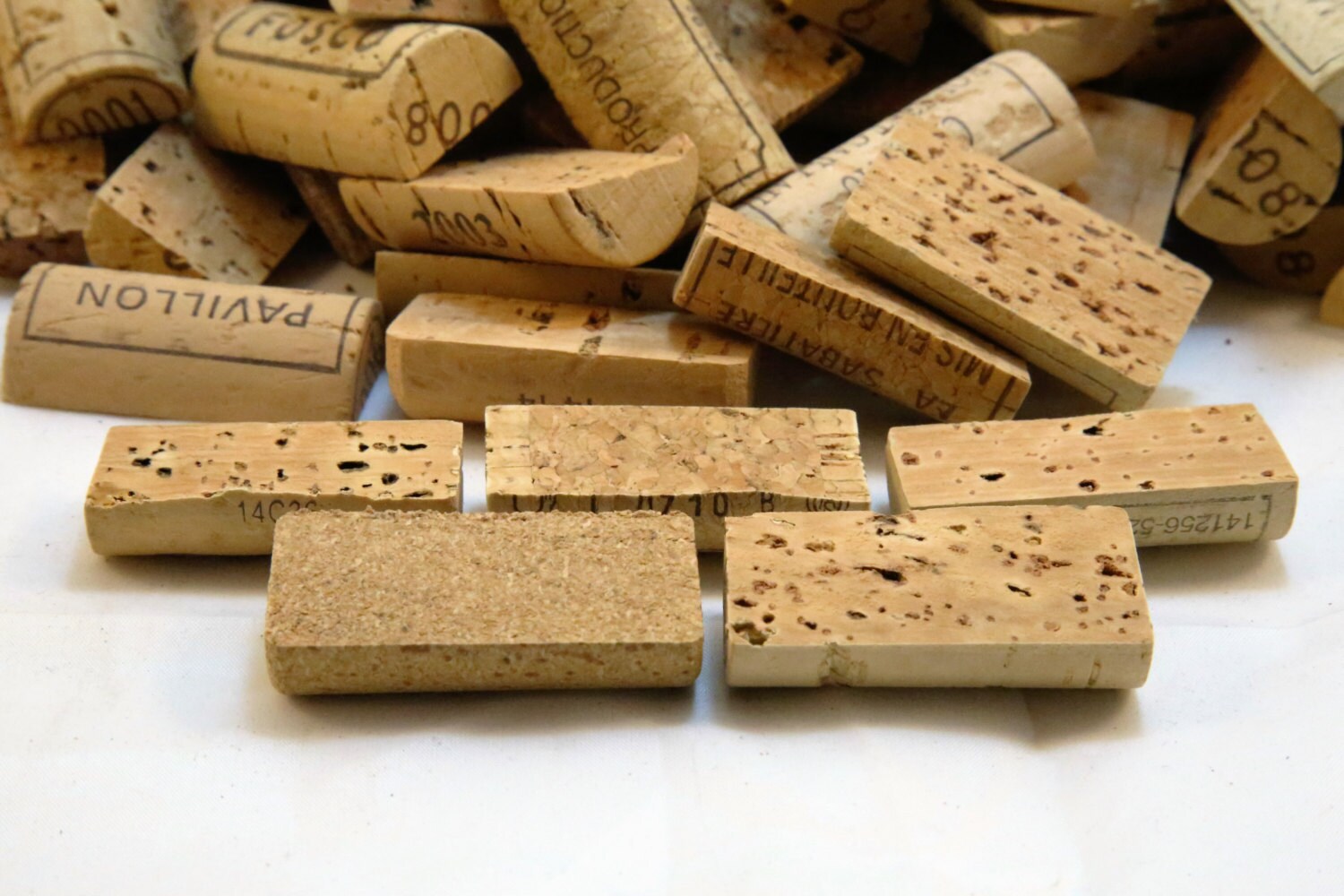 400 Pre Cut Used Wine Corks Halves Premium Real Corks from