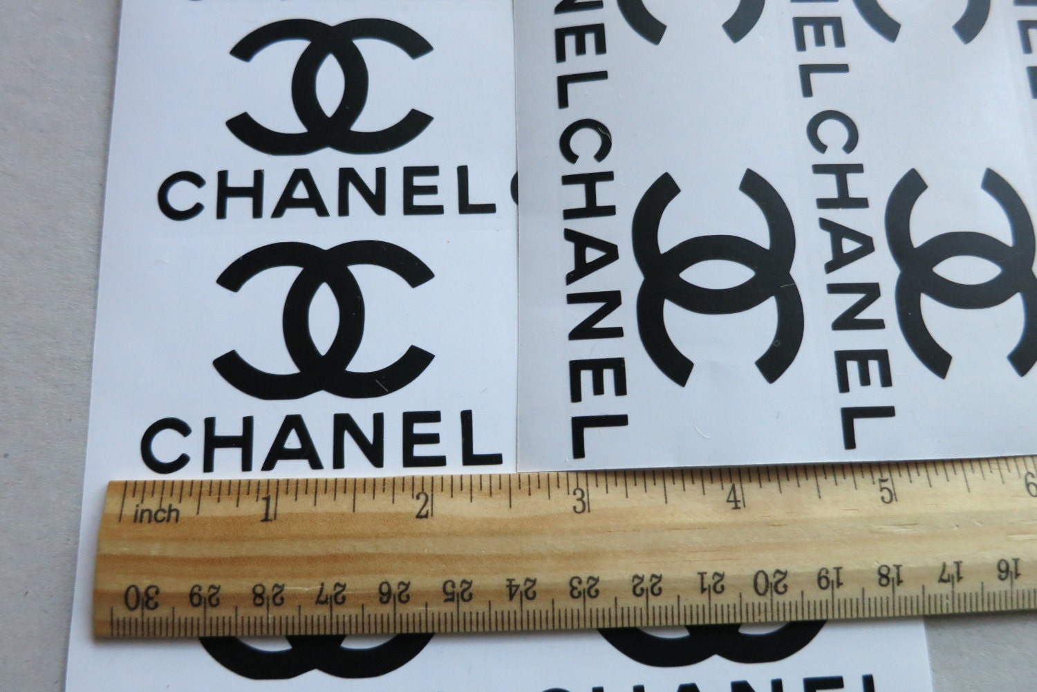 2.5''Chanel vinyl decals8pcs.Chanel party by DecalworldStudio