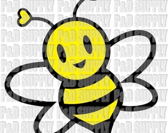 Bee SVG, DXF - Digital Cut file for Cricut or Silhouette svg, dxf