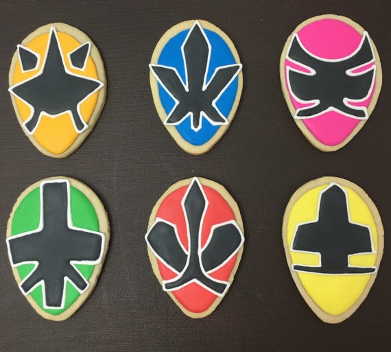 Power Ranger Samurai Sugar Cookies