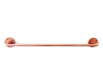 Industrial Copper Pipe Towel Bar Rack