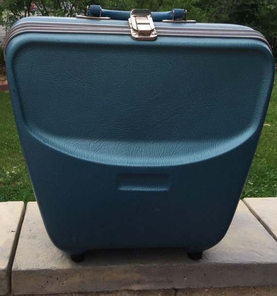 Vintage One Ball Blue 1960's Hard case bowling Bag with
