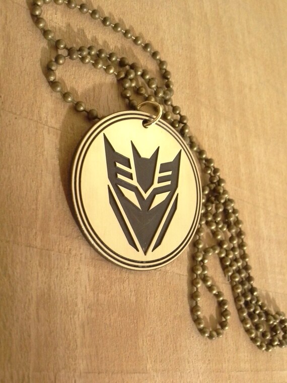 Transformers Decepticon Necklace Autobot by NorthernDragonCrafts