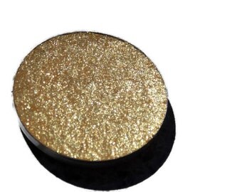 GILDED ~ gold eyeshadow, vegan makeup, pressed eyeshadow, vegan eyeshadow, eyeshadow, makeup, cruelty free makeup