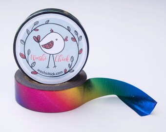 Rainbow Washi Tape Foil - Shiny, Colorful Tape