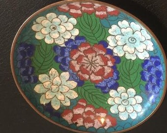Antique Chinese Cloisonne Saucier