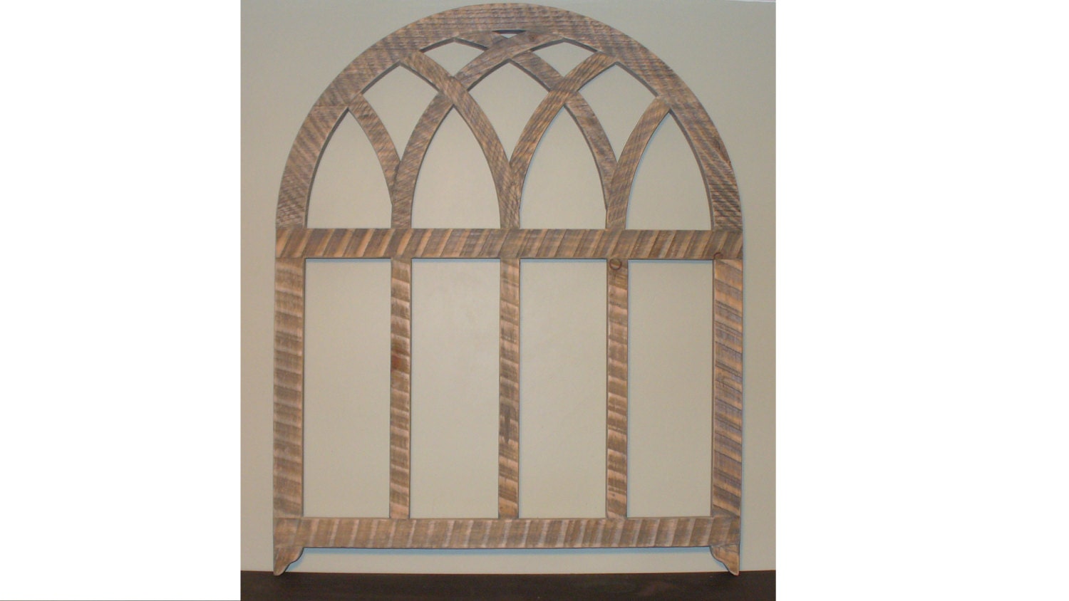 Rustic Weathered Wood Arched Window Frame by TheWeatheredWorkshop