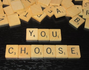 Individual Scrabble letter tiles, Authentic Scrabble Tiles, Scrabble Letters A to Z, Scrabble Tiles, Genuine Scrabble tiles
