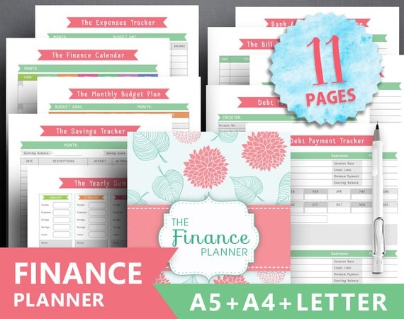 Accomplished image pertaining to printable financial planner Lucrative image in printable financial planner