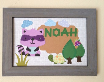 Noah name art | Etsy