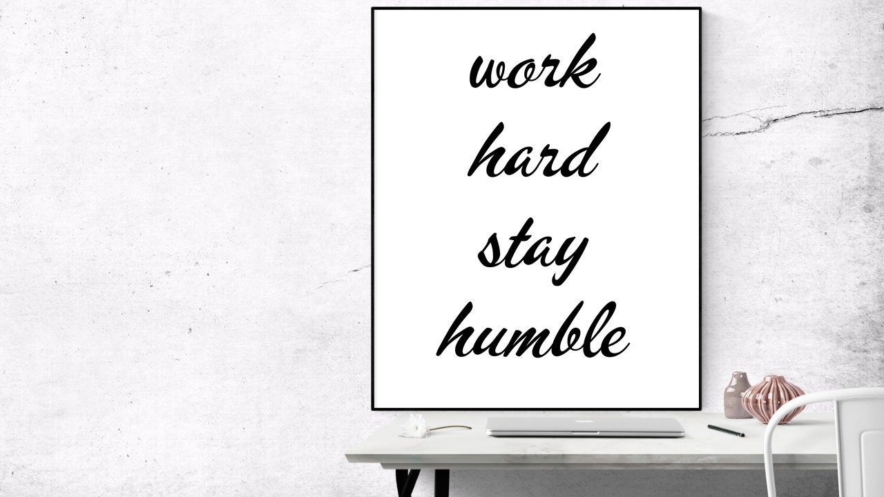 desk accessories motivational print inspirational quote wall