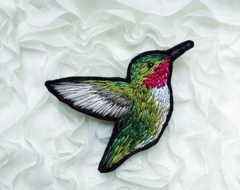 Hummingbird embroidery brooch | Hand embroidery hummingbird jewelry | Bird brooch | Hummingbird brooch | Brooch bird gift | Textile brooch