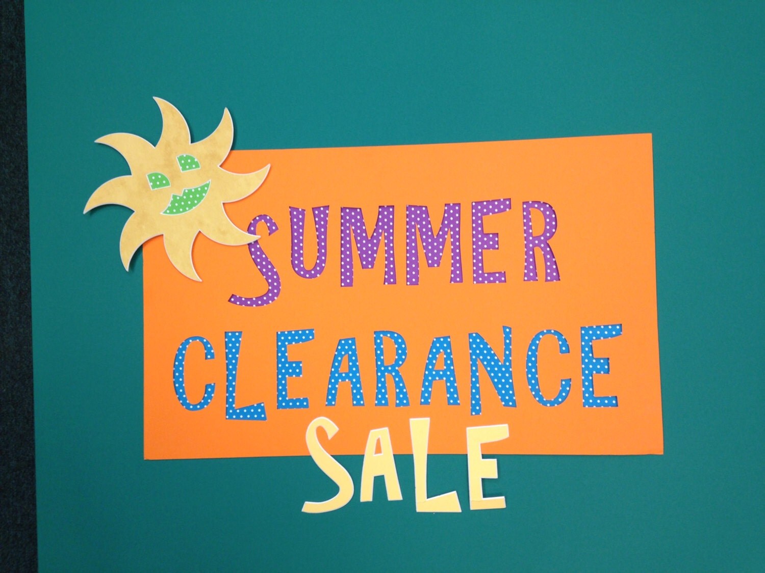 Colorful Clearance Sign Business Sign Sale Sign by RockinPockets