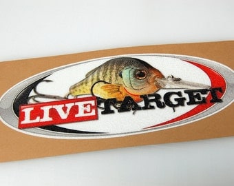 Live Target - Bass Boat Carpet Graphic - Decal Logo