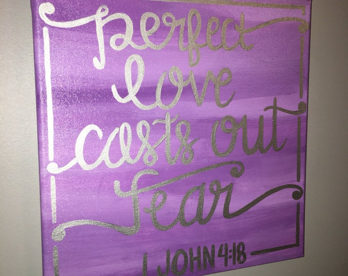 Perfect Love Hand-painted Canvas Wall Art Home Decor Gift