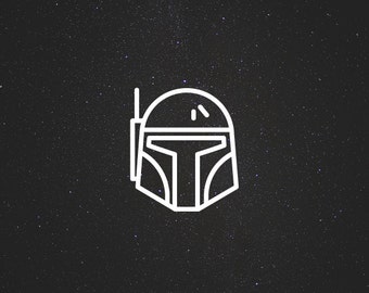 Boba Fett Decal / Star Wars Decals / Laptop Decals / Car Decals / Syfy Decals / Computer Decals / MacBook Decals / Window Decals