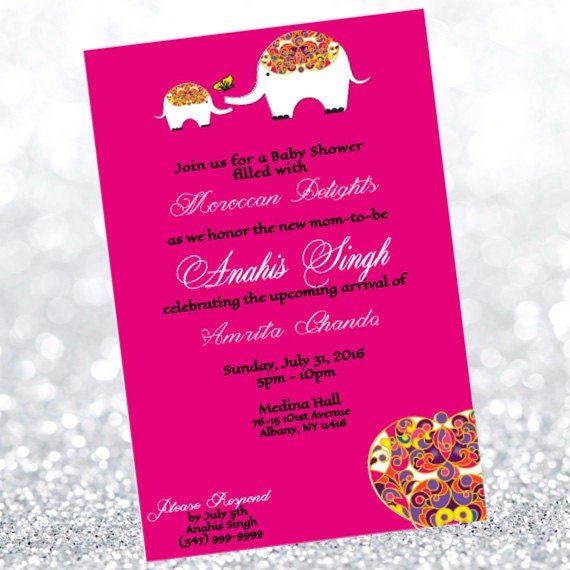 Moroccan Baby Shower Invitations 7