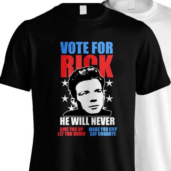 rick astley tour t shirt